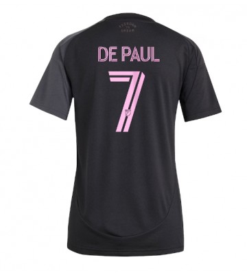 Inter Miami Rodrigo De Paul #7 Segunda Equipación Mujer 2025-26 Manga Corta